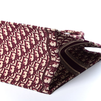 Christian Dior Oblique Large Book Tote Burgundy Multicolor 9 of 9