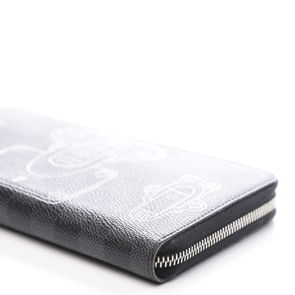 Louis Vuitton Damier Graphite Trunks and Locks Zippy Organizer Wallet 7 of 7