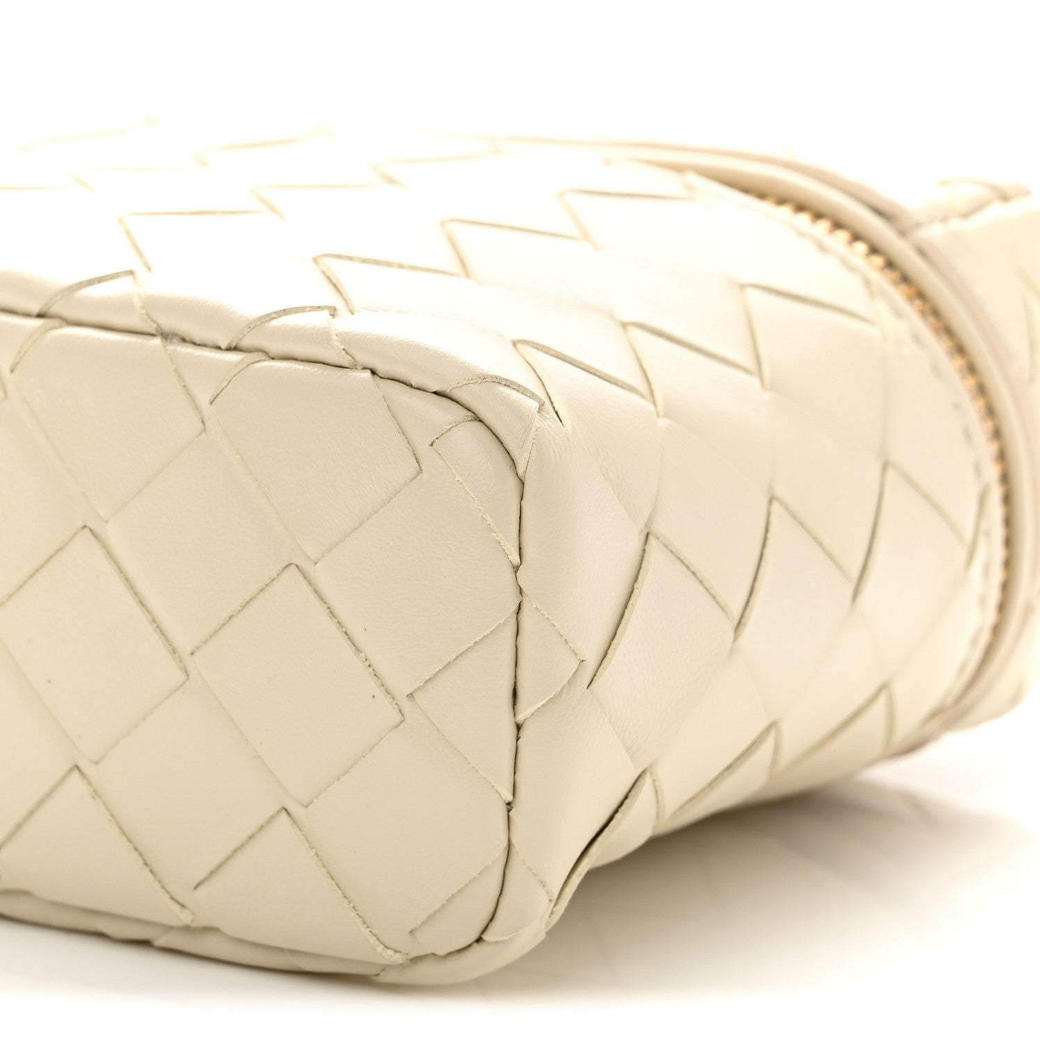 Bottega Veneta Calfskin Intrecciato Bang Bang Vanity Case Sea Salt 9 of 9