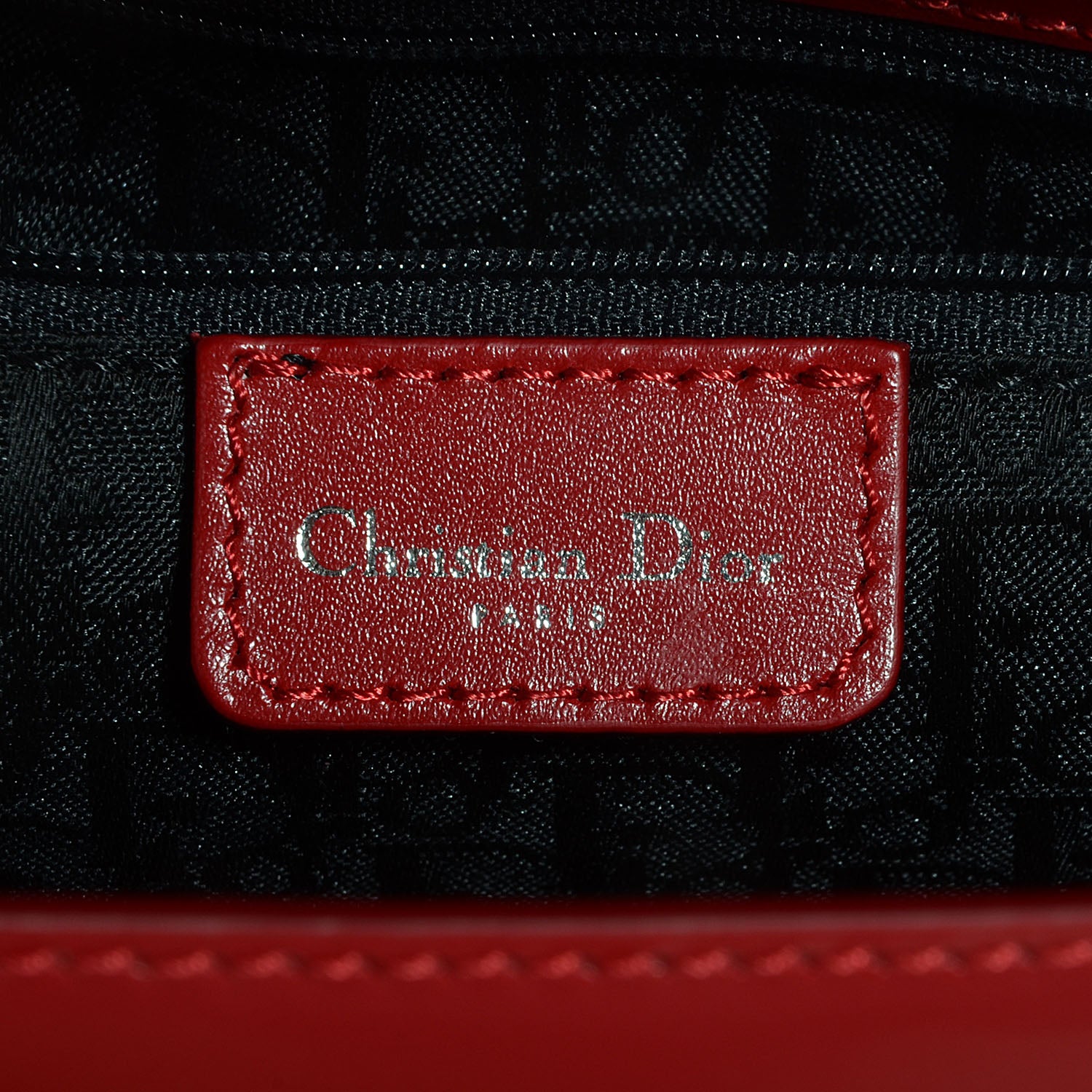 Christian Dior Smooth Leather Saddle Shoulder Bag Red 6 of 7