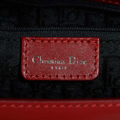 Christian Dior Smooth Leather Saddle Shoulder Bag Red 6 of 7