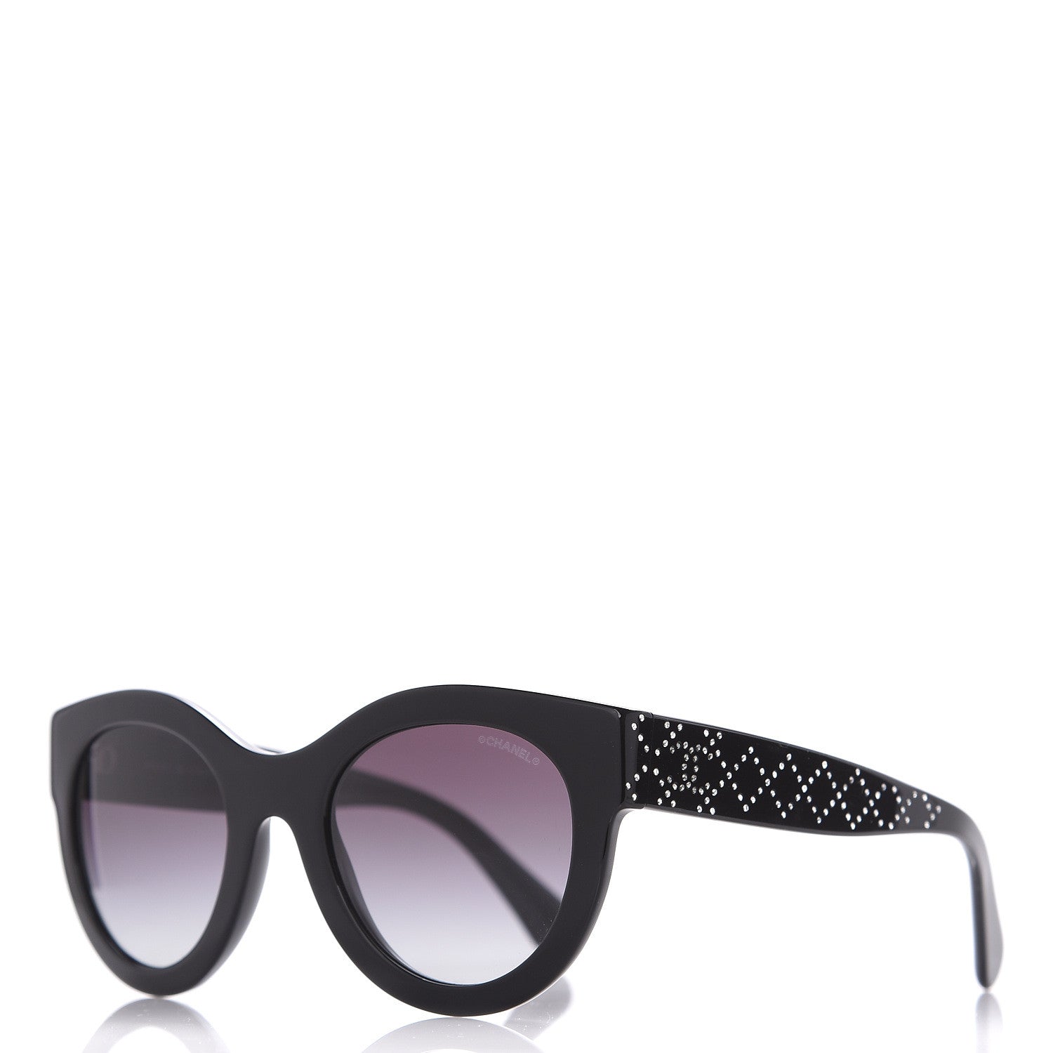 Chanel Crystal CC Sunglasses 5420-B Black 1 of 7