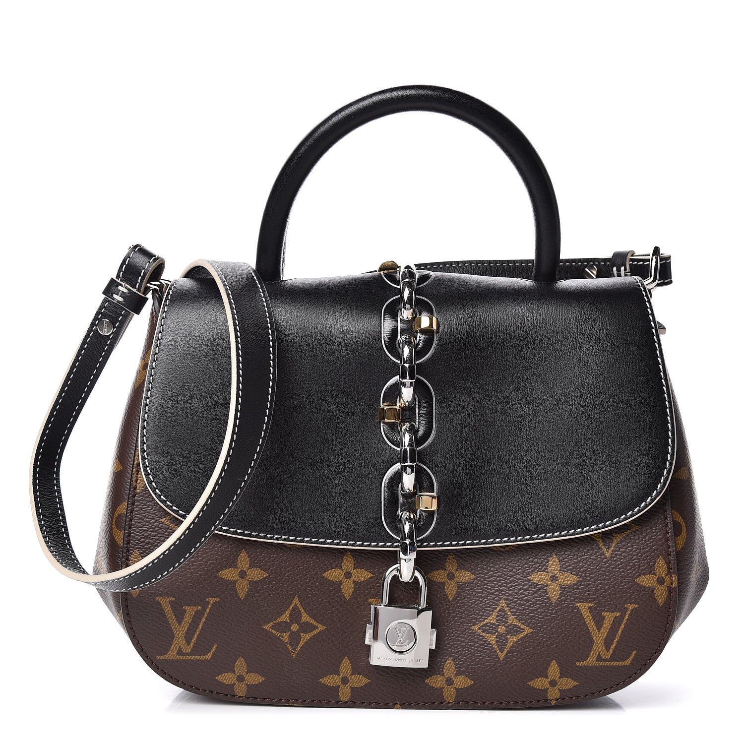 Louis Vuitton Calfskin Monogram Chain It Bag PM Black 1 of 11
