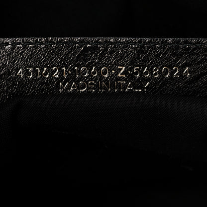 Balenciaga Agneau Classic Hardware S City Logo Strap Black White 7 of 14