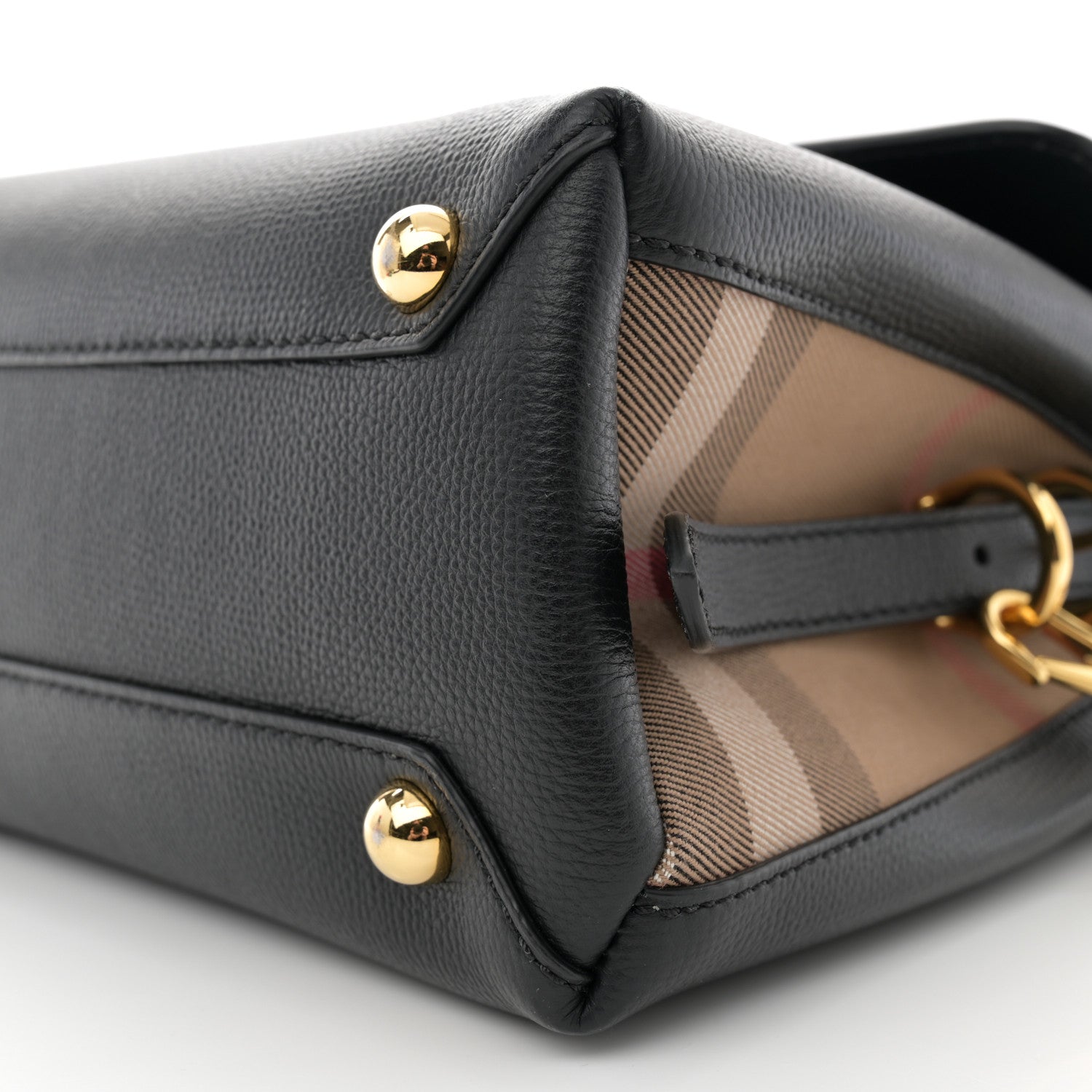 Burberry Derby Calfskin House Check Small Camberley Black 10 of 10