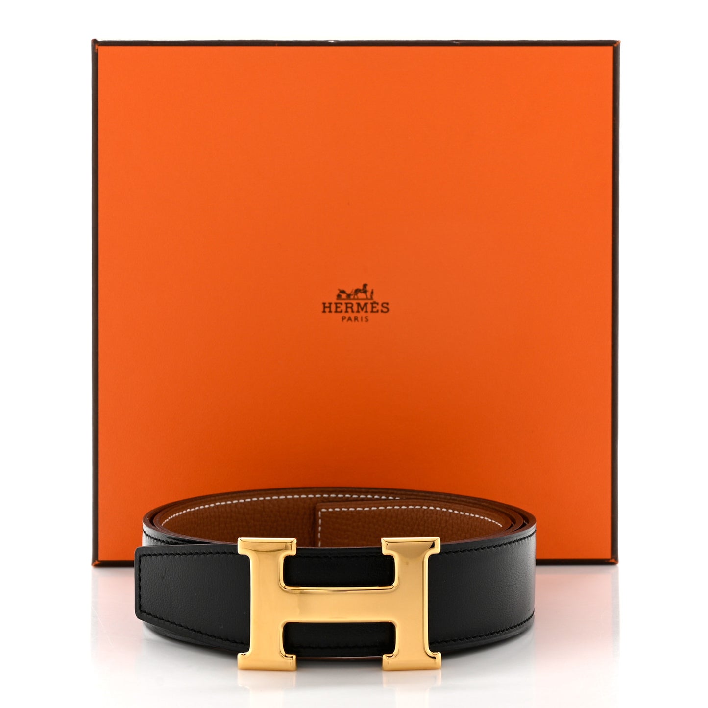 Box Togo 32mm H Belt 85 Black Gold
