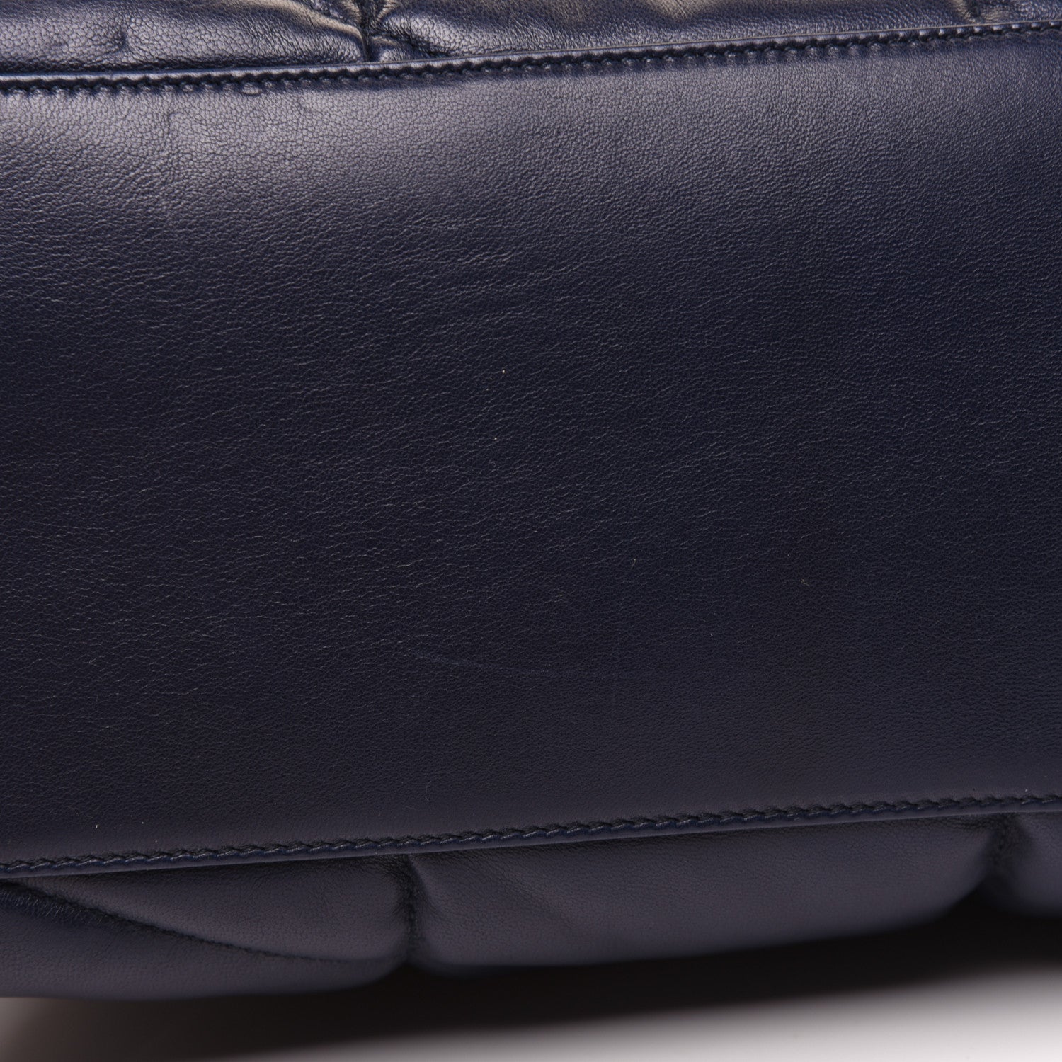 Saint Laurent Lambskin Quilted Small Loulou Puffer Monogram Chain Satchel Navy 23 of 24