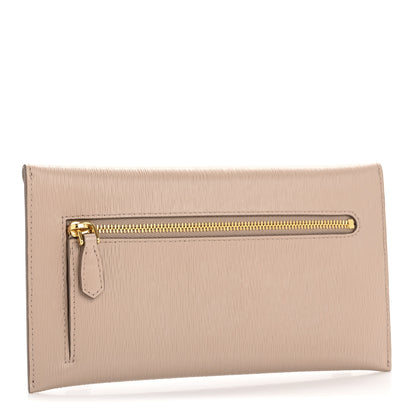 Prada Vitello Move Envelope Wallet Cipria 3 of 9
