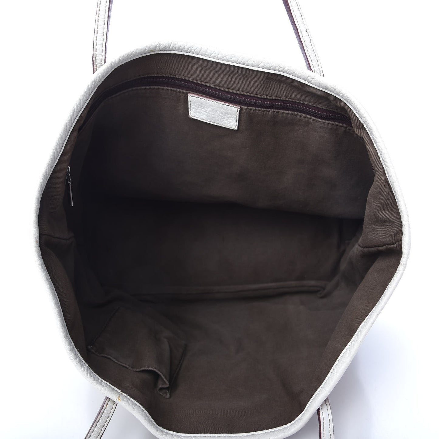 Canvas Leopard Print Medium Tote White