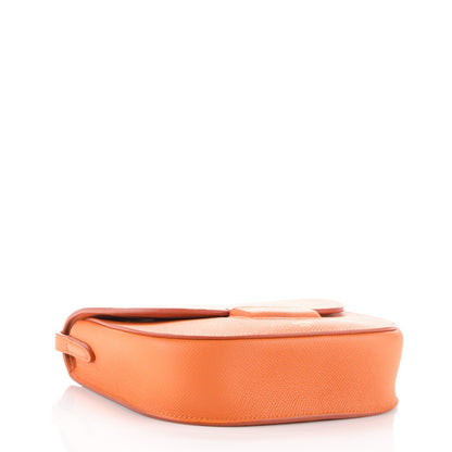 Celine Grained Calfskin Small Trotteur Light Orange 4 of 6