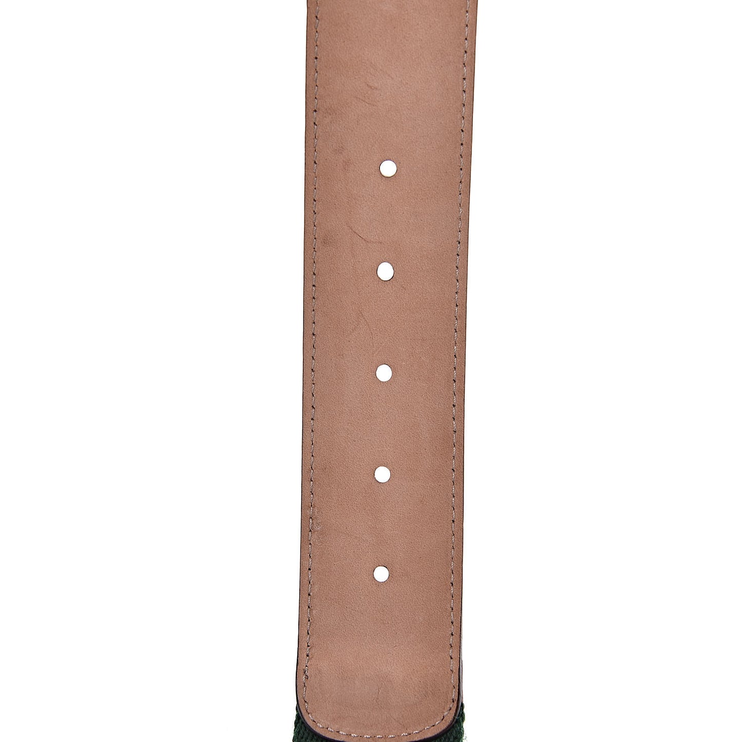 Nylon Calfskin Double G Web 40mm Belt 80 32 Green Red Cuir