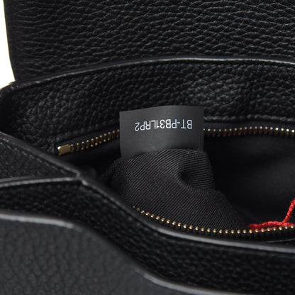Valentino Garavani Grained Lagun Calfskin Rockstud Twiny Top Handle Bag Black 7 of 10