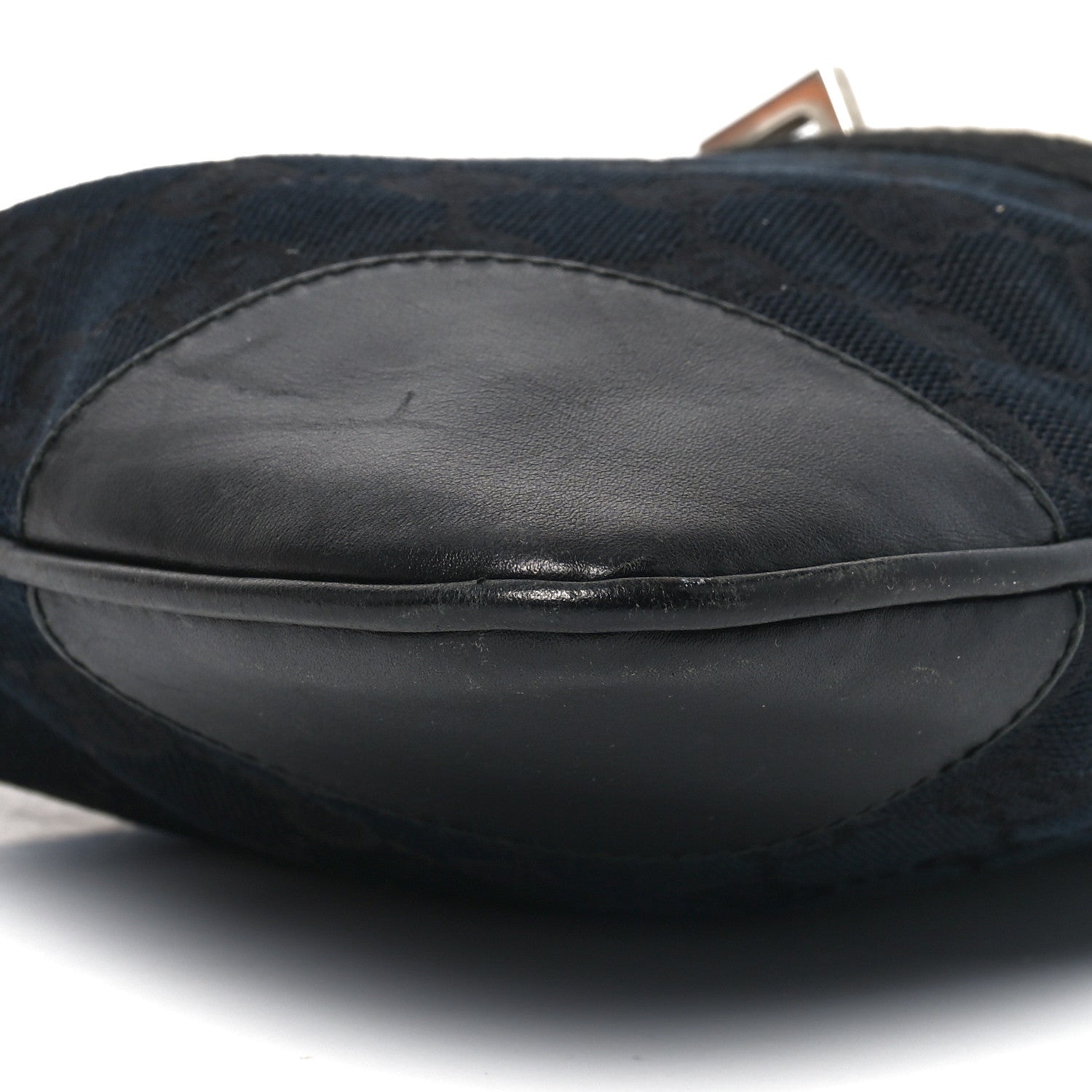 Gucci Monogram Lobster Clasp Jackie O Hobo Black 9 of 10