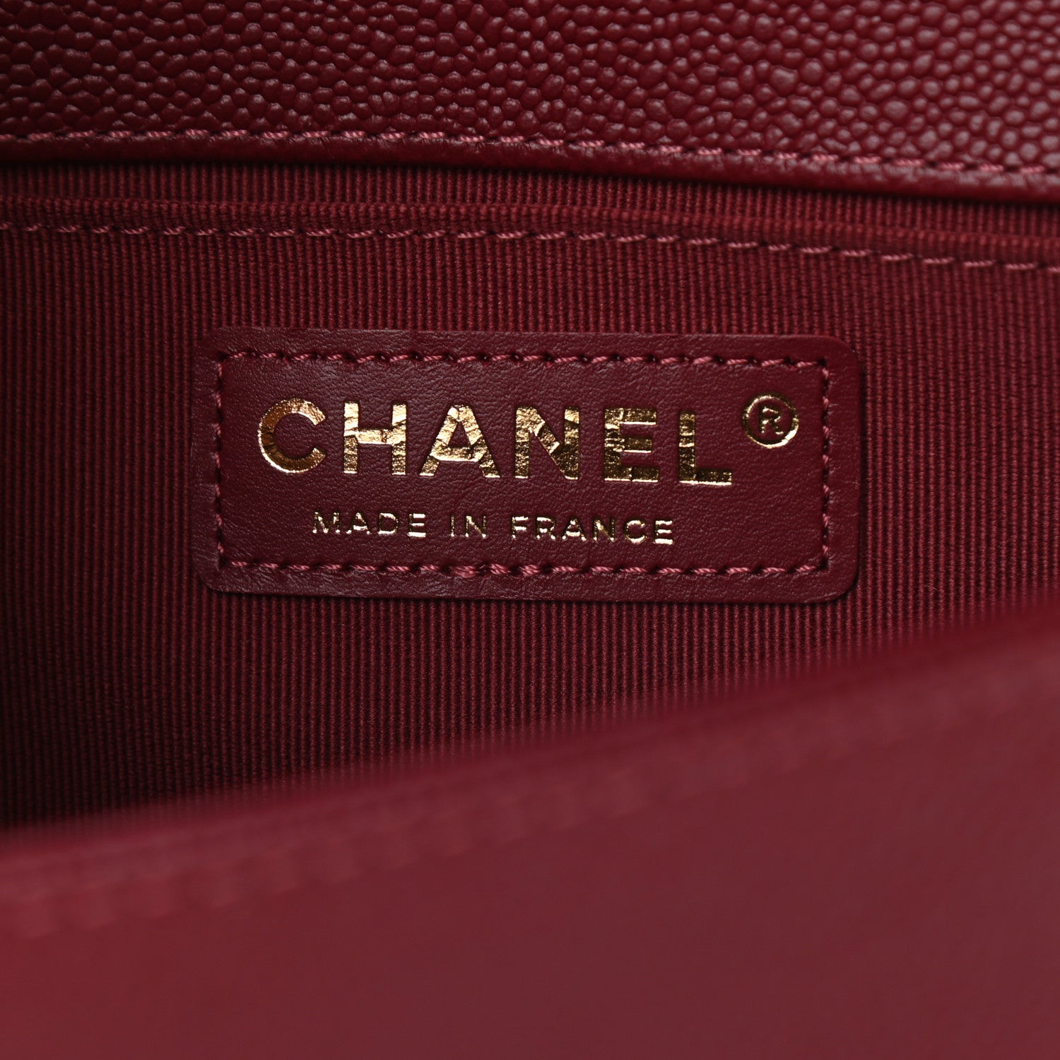 Chanel Caviar Quilted Small Boy Flap Burgundy 6 of 9