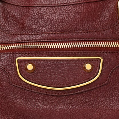 Balenciaga Chevre Gold Metallic Edge Hardware Velo Bordeaux 8 of 15
