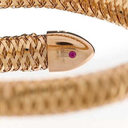 Roberto Coin 18K Rose Gold Diamond Primavera Coiled Wrap Bracelet 3 of 4