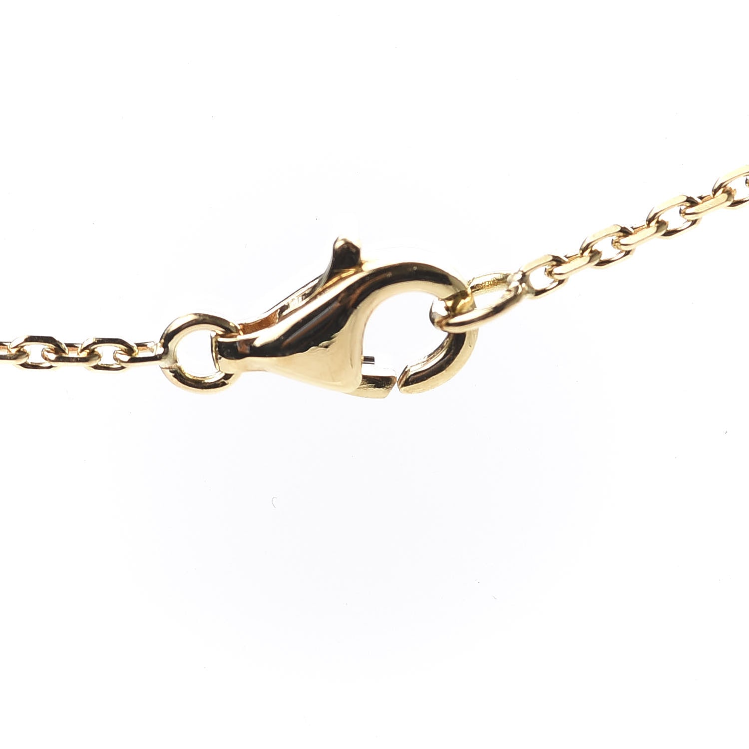 Van Cleef & Arpels 18K Yellow Gold Black Onyx Vintage Alhambra Pendant Necklace 4 of 11