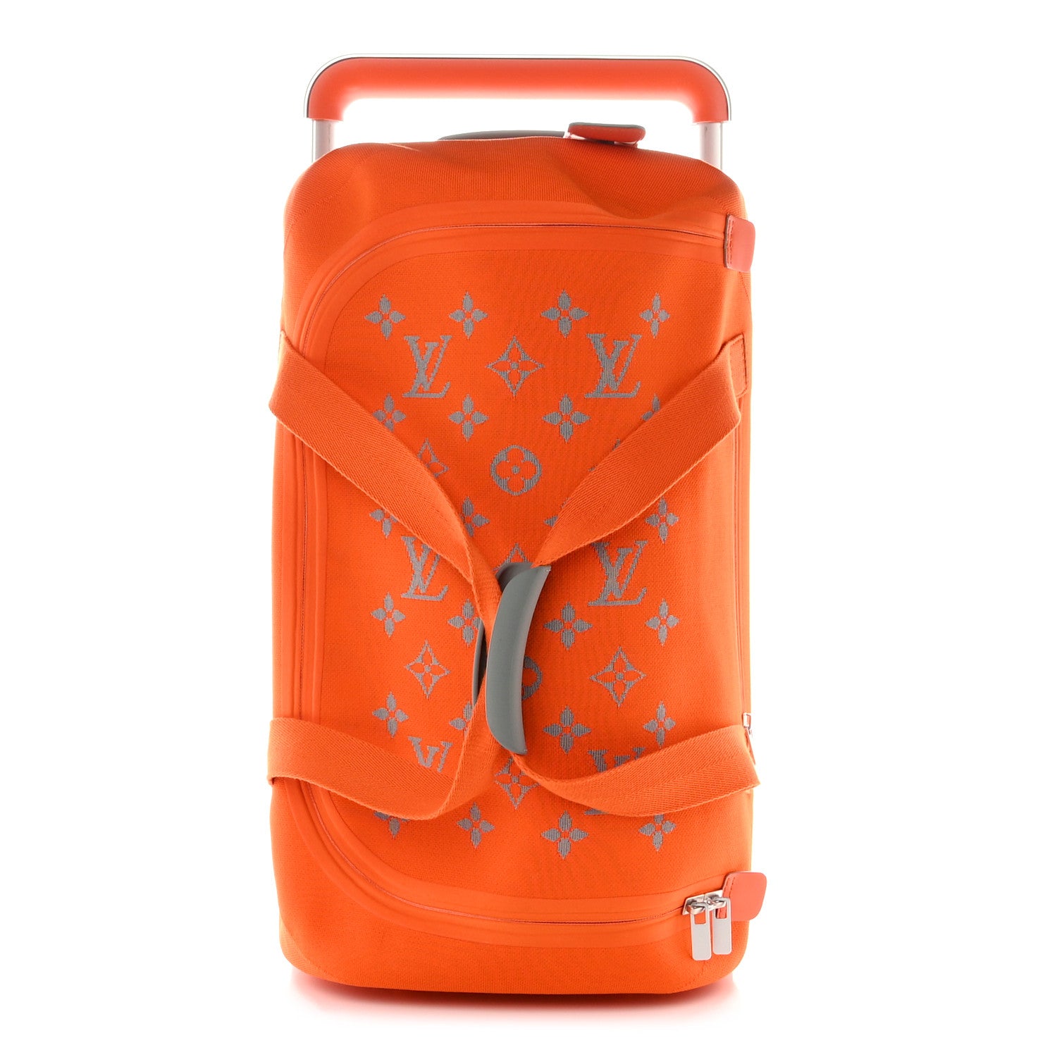 Louis Vuitton Knit Monogram Horizon Soft Duffle 55 Orange 1 of 13