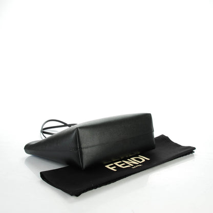 Fendi Vitello Elite Cuoio Monster Buggies Medium Roll Tote Black Multicolor Blue Cobalto 4 of 7