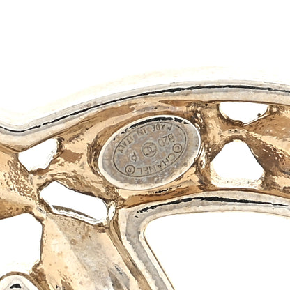 Chanel Crystal Starfall CC Hair Clip Silver 3 of 3