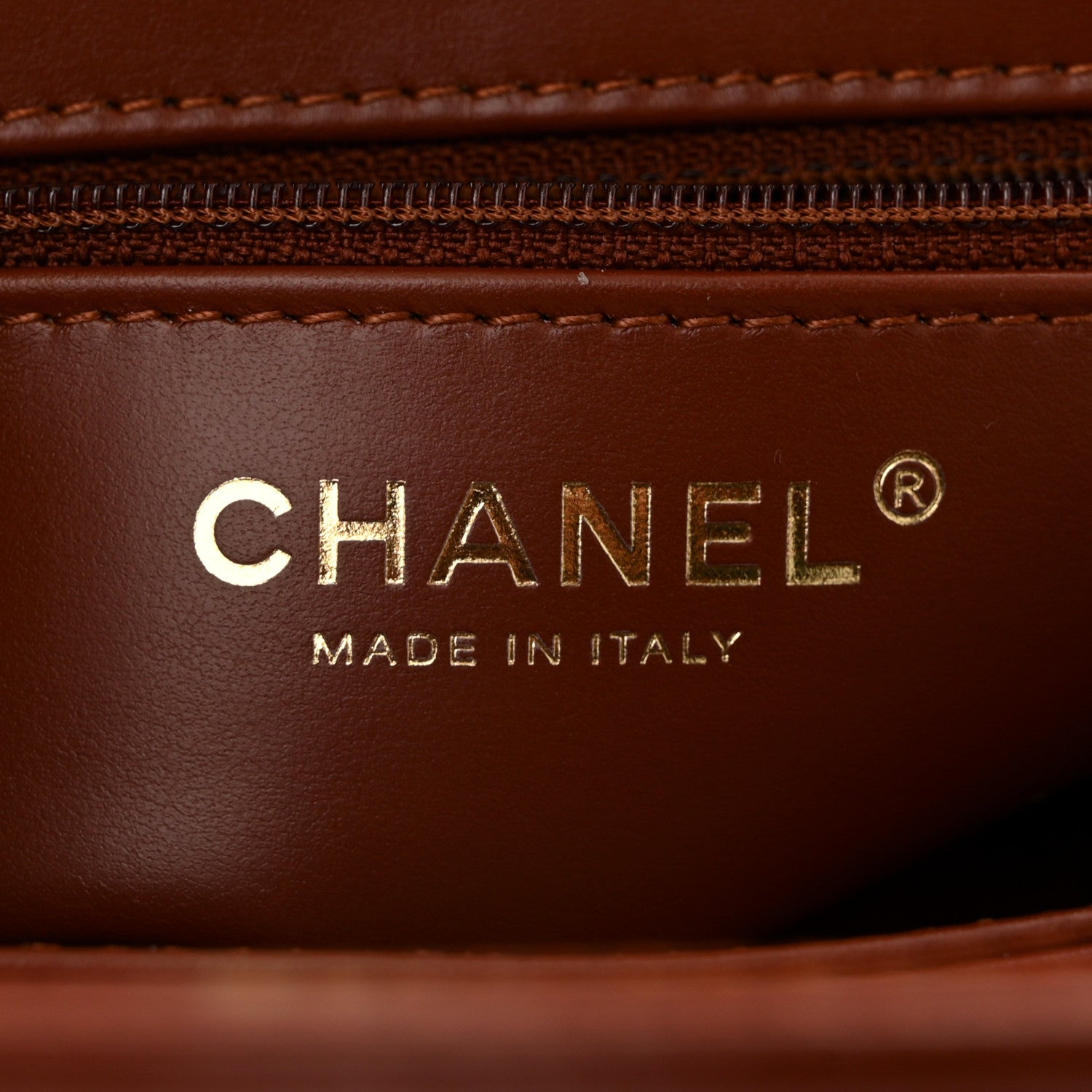 Chanel Shiny Aged Calfskin Quilted Nano Kelly Shopper Brown 6 of 11