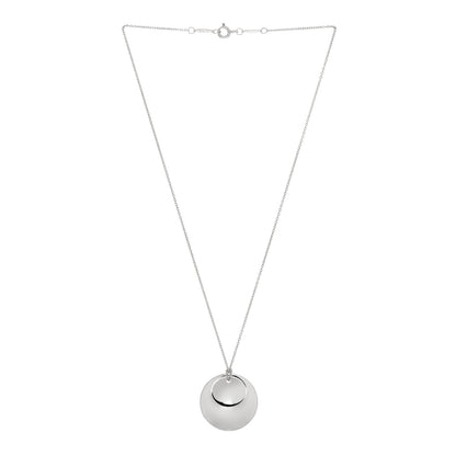 Tiffany Sterling Silver Elsa Peretti Round Disc Pendant Necklace 3 of 4
