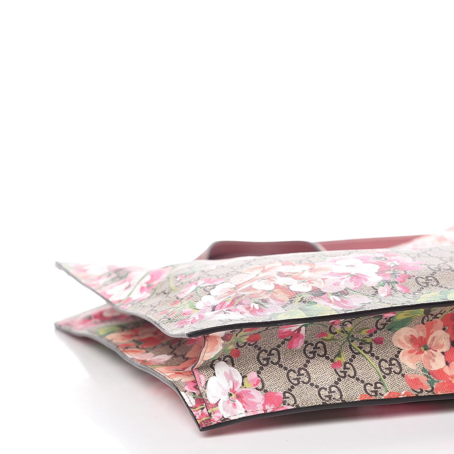 Gucci Soft GG Supreme Monogram Blooms Vertical Tote Beige Multicolor Dry Rose 5 of 9