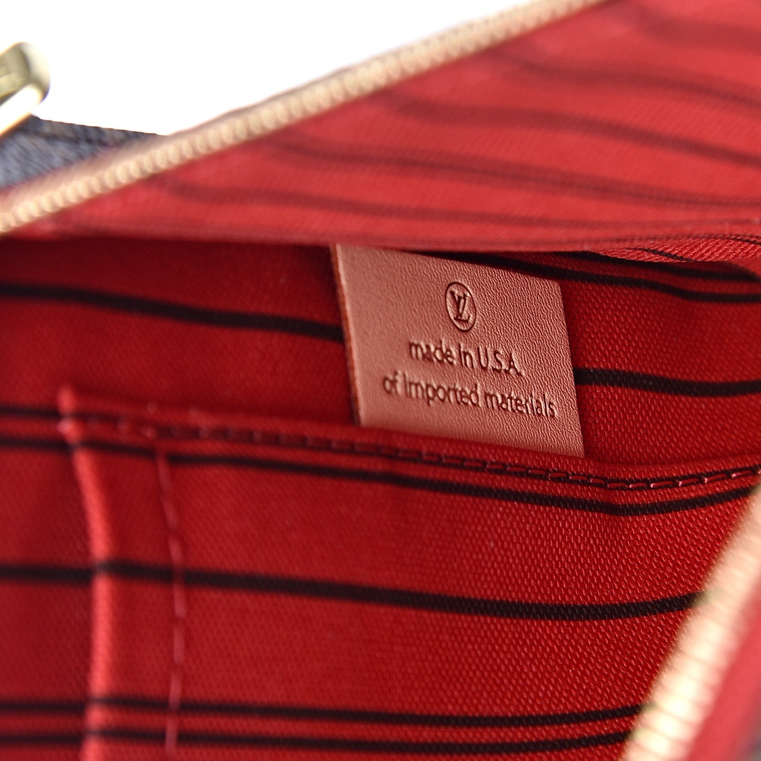 Louis Vuitton Monogram Neverfull MM GM Pochette Cherry 6 of 8