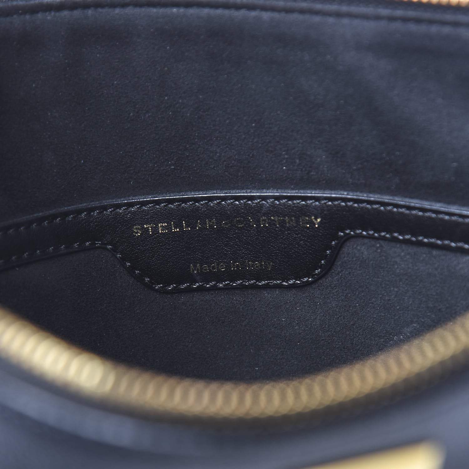 Stella McCartney Faux Leather Superstellaheroes Zipped Clutch Black Blue 6 of 10