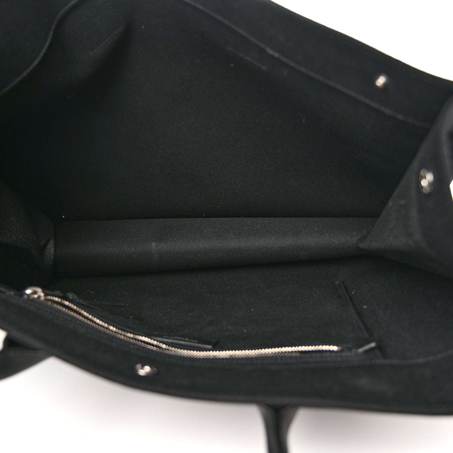Saint Laurent Linen Calfskin Rive Gauche Tote Black 5 of 9