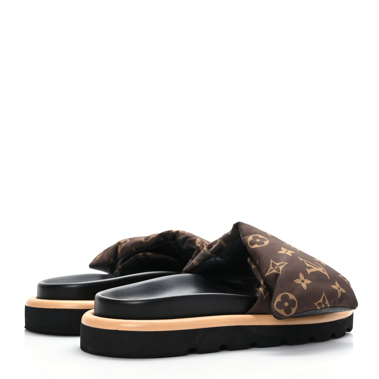 Louis Vuitton Nylon Monogram Pool Pillow Comfort Mule 40 Cacao Brown 4 of 7
