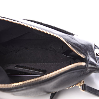 Chanel Crumpled Glazed Lambskin Quilted Waist Bag Fanny Pack Black 4 of 10