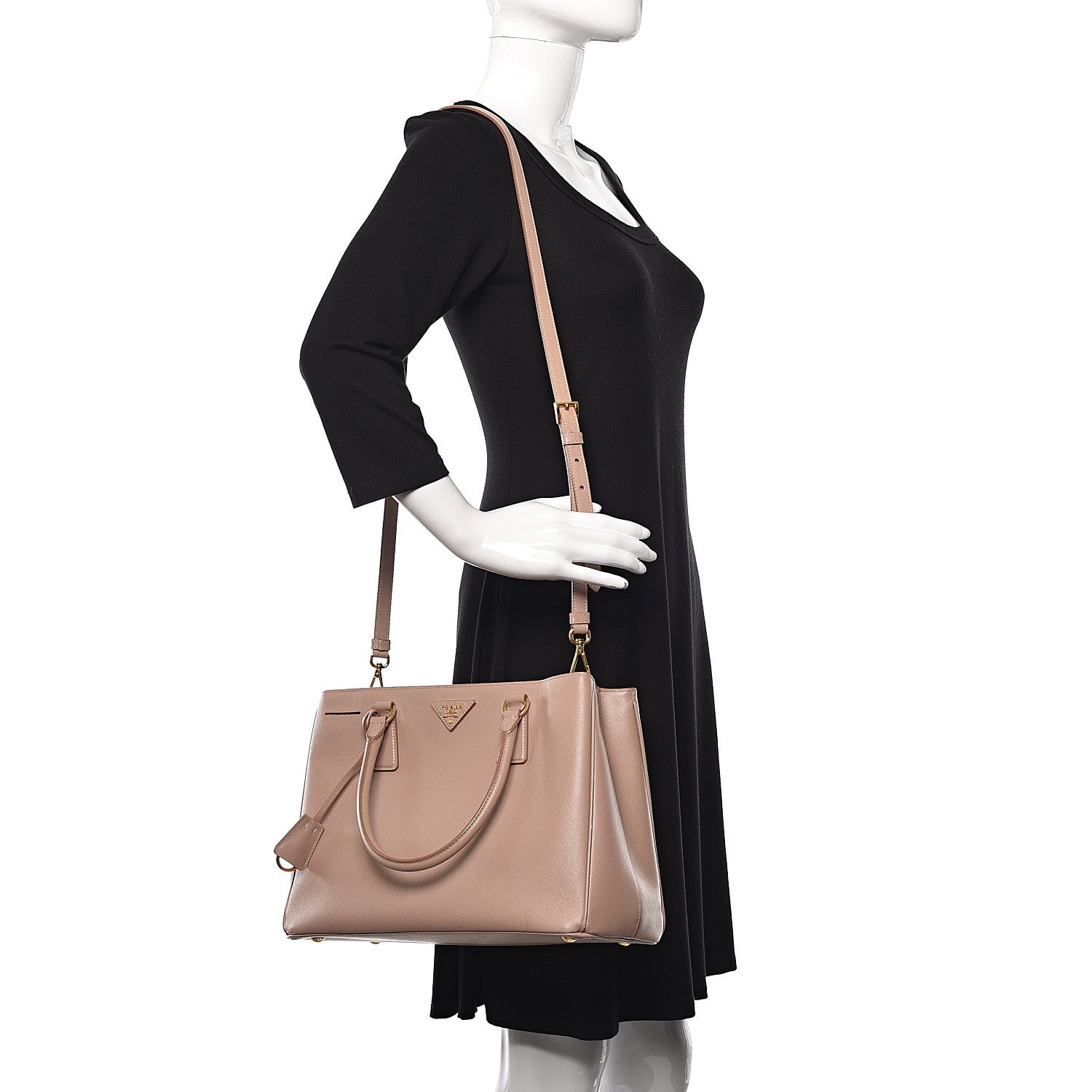 Prada Saffiano Lux Medium Tote Cammeo 2 of 17