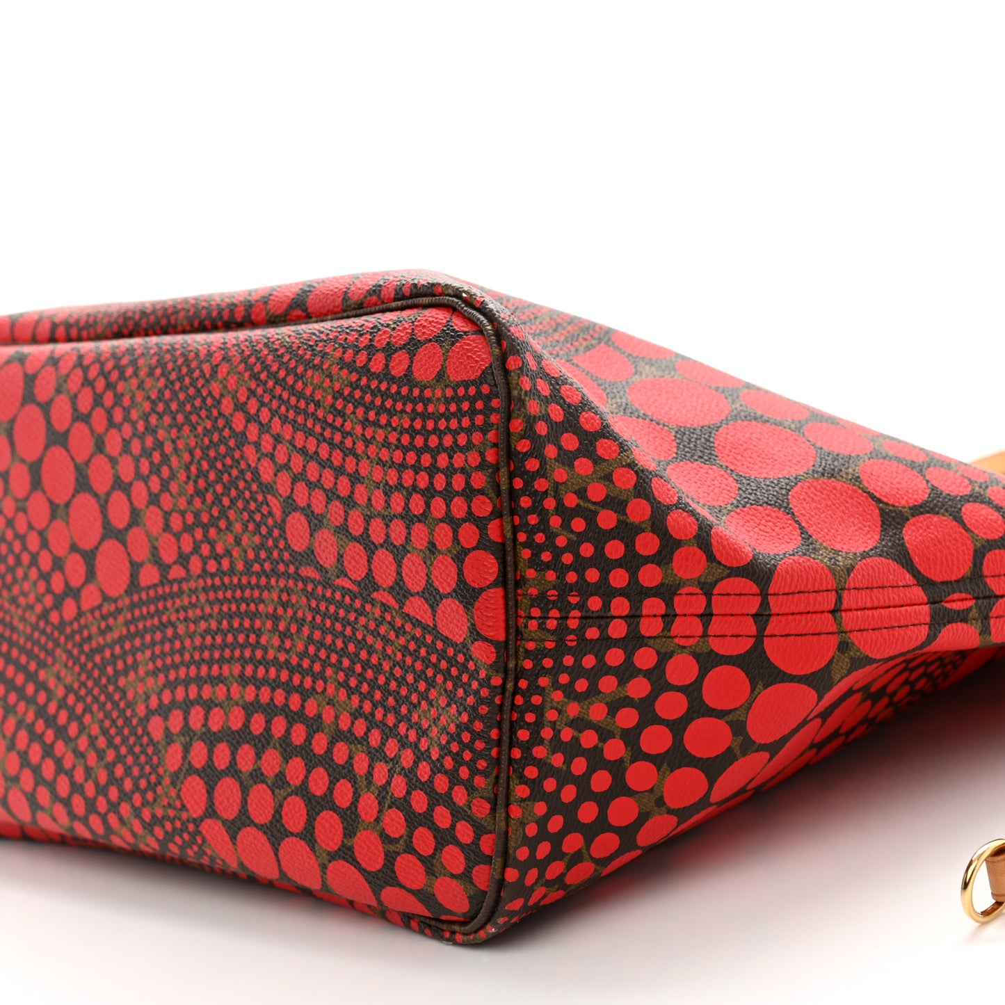 Monogram Kusama Waves Neverfull MM Red