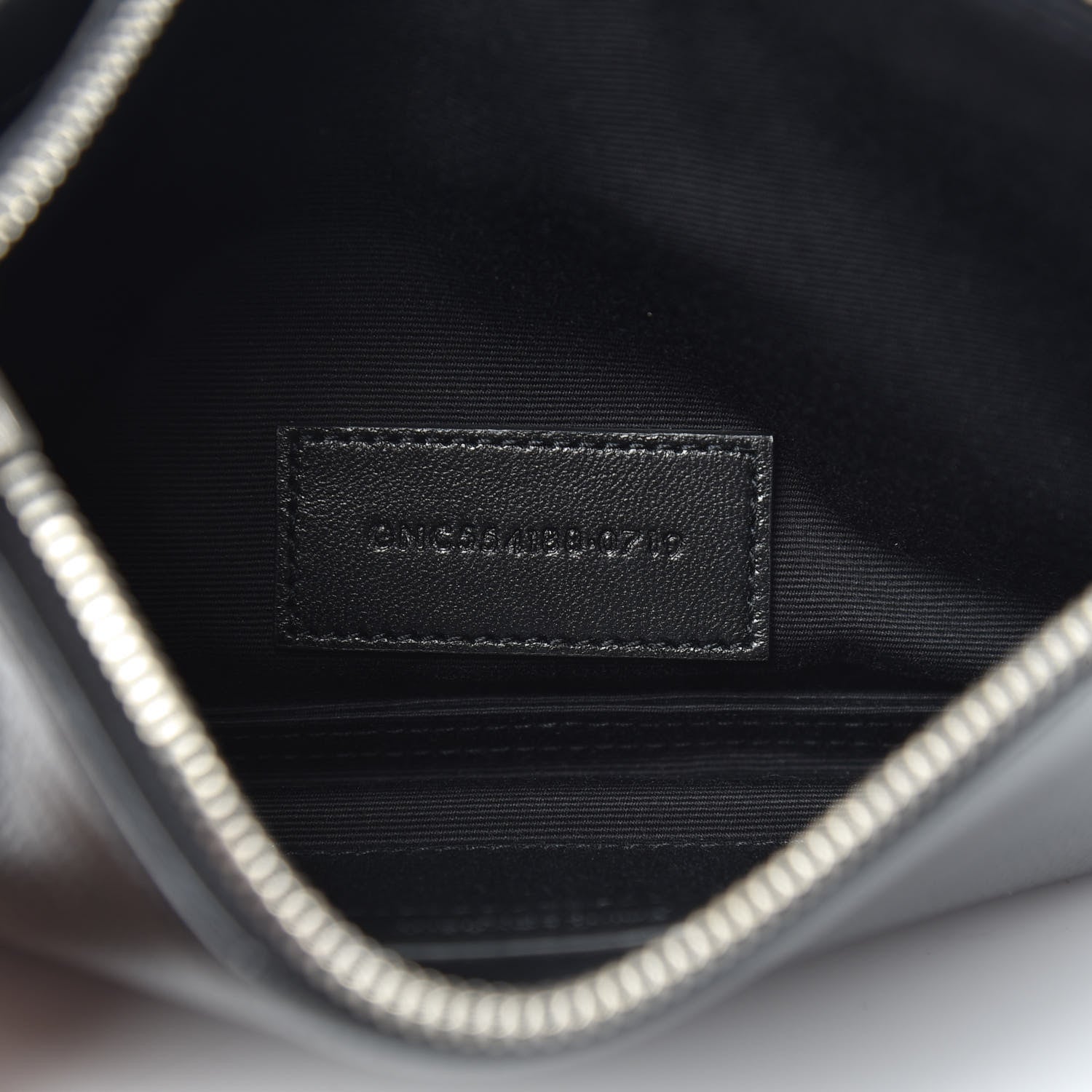 Saint Laurent Lizard Embossed Monogram Bill Pouch Black 6 of 8