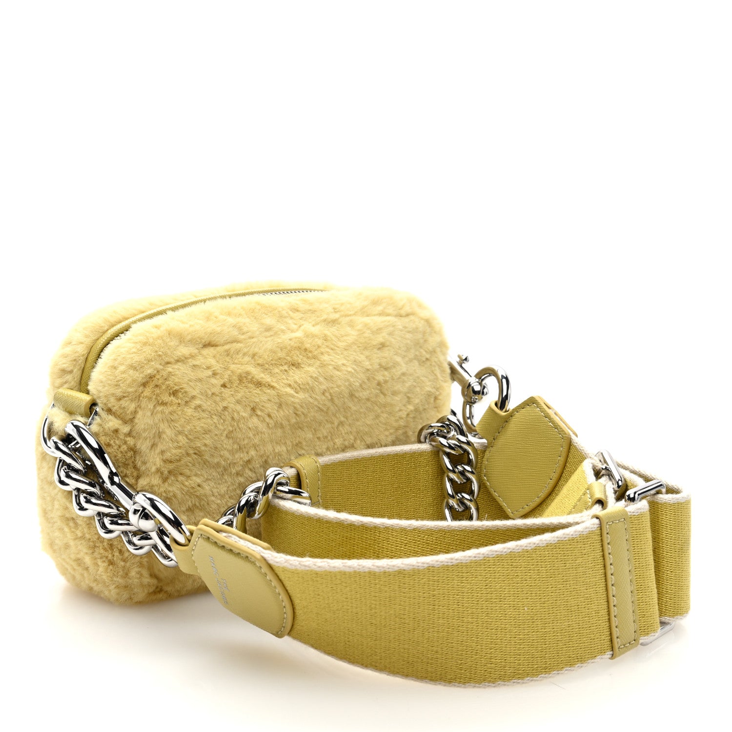 Marc Jacobs Faux Fur Plush Snapshot Camera Bag Chick Yellow 3 of 9