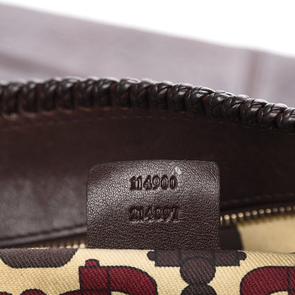 Gucci Guccissima Large Horsebit Chain Hobo Chocolate 7 of 8