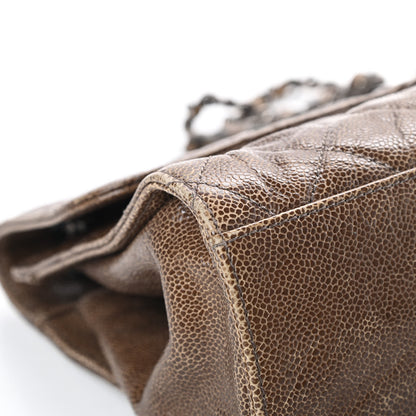 Chanel Crumpled Grained Calfskin Jumbo CC Crave Flap Beige 9 of 18