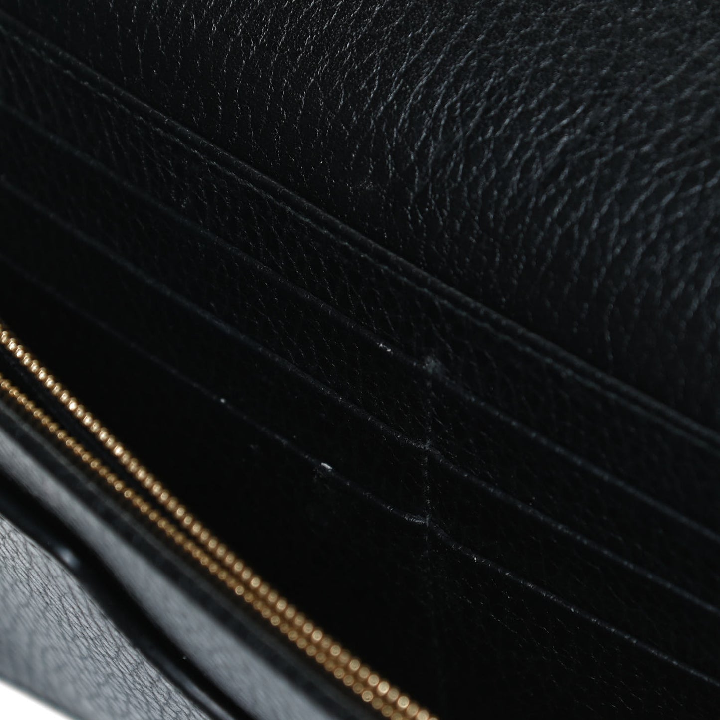 Calfskin Mini GG Marmont Chain Wallet Black