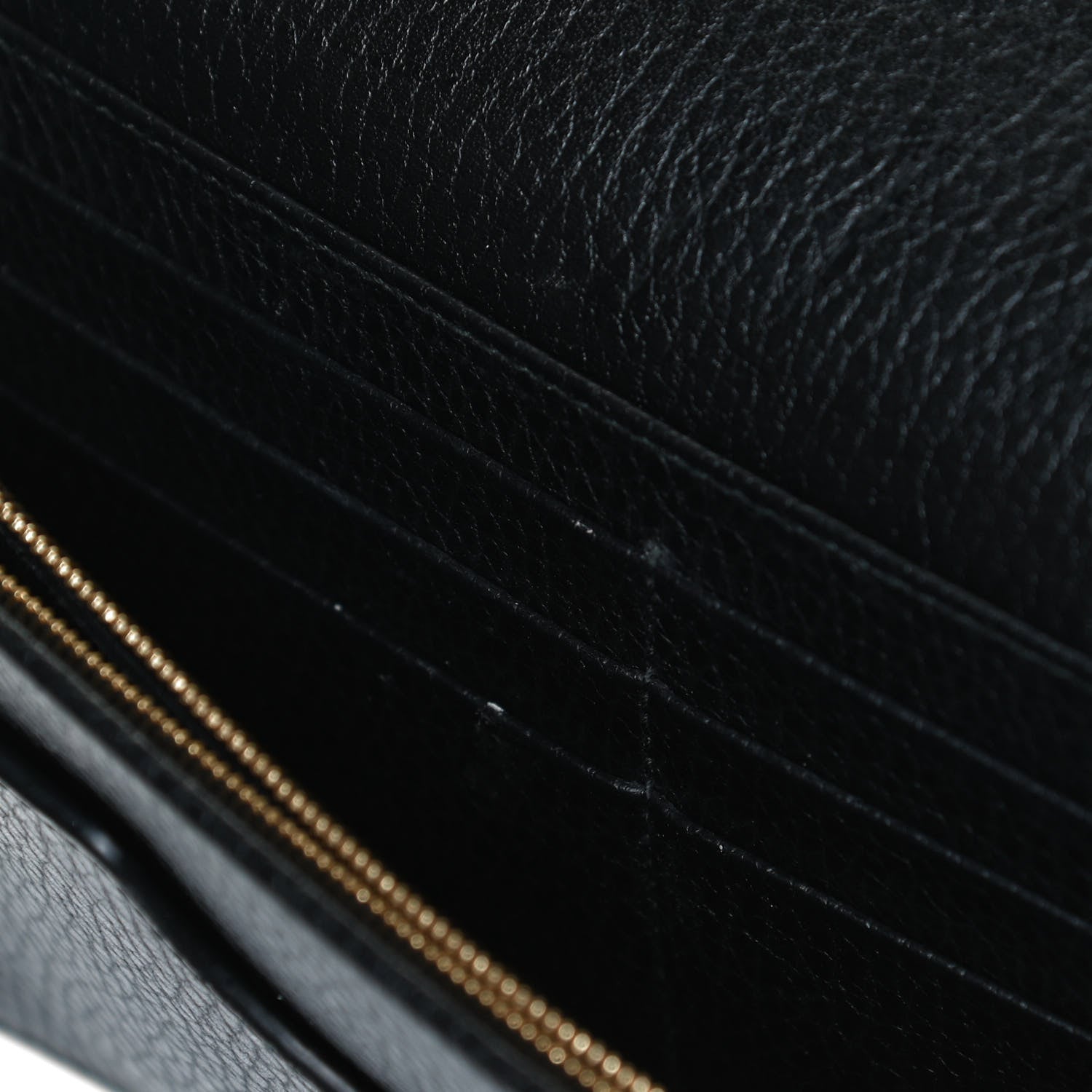 Gucci Calfskin Mini GG Marmont Chain Wallet Black 11 of 12