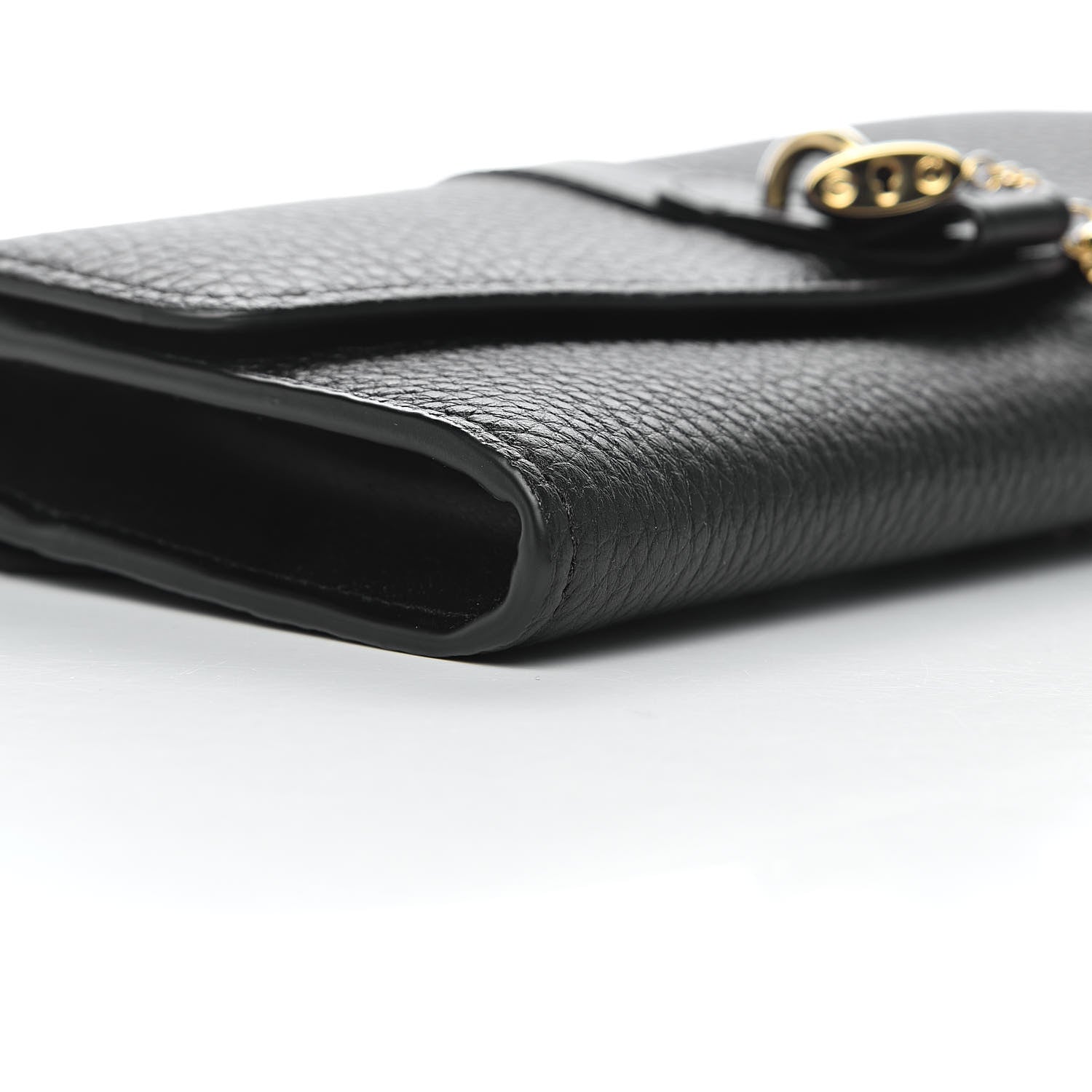 Chloe Shiny Grained Calfskin Aby Wallet on Chain Black 8 of 11