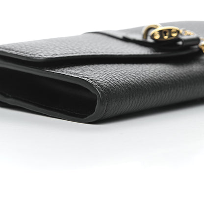 Chloe Shiny Grained Calfskin Aby Wallet on Chain Black 8 of 11