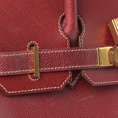 Hermes Veau Lisse Birkin 30 Rouge H 20 of 28