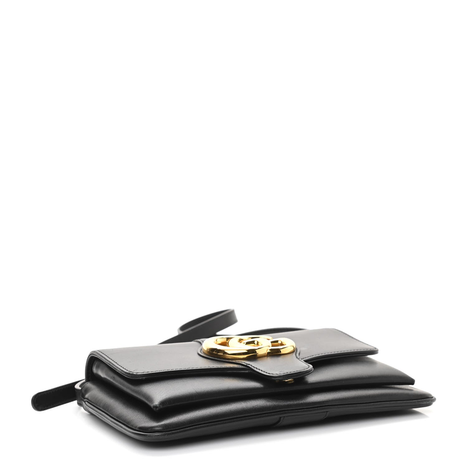 Gucci Vitello Palmellato Lux Small Arli Flap Shoulder Bag Black 4 of 10