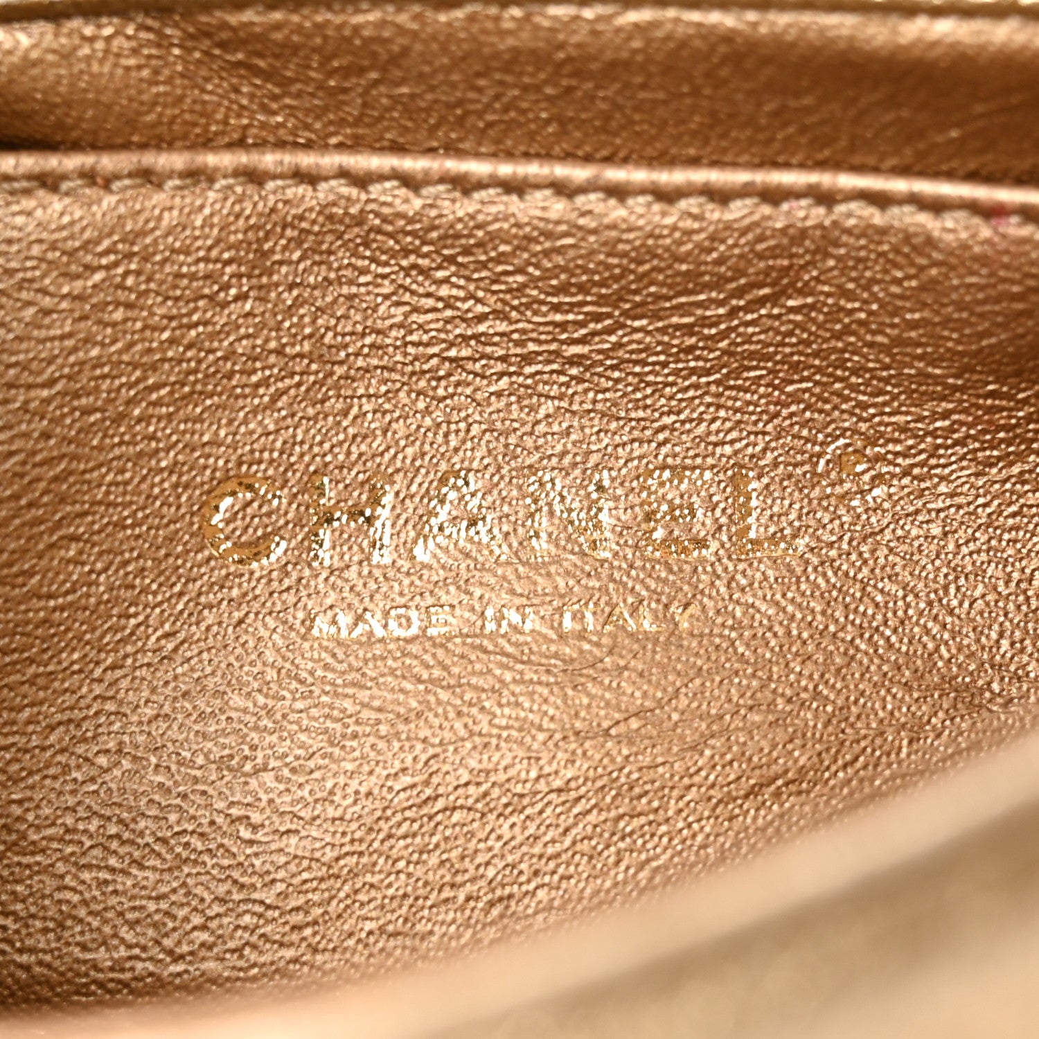 Chanel Metallic Lambskin Quilted Mini Camellia Flap Gold 6 of 11