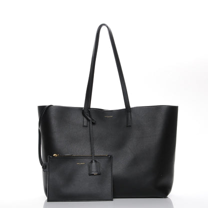 Saint Laurent Calfskin Large Shopping Tote Black 9 of 9