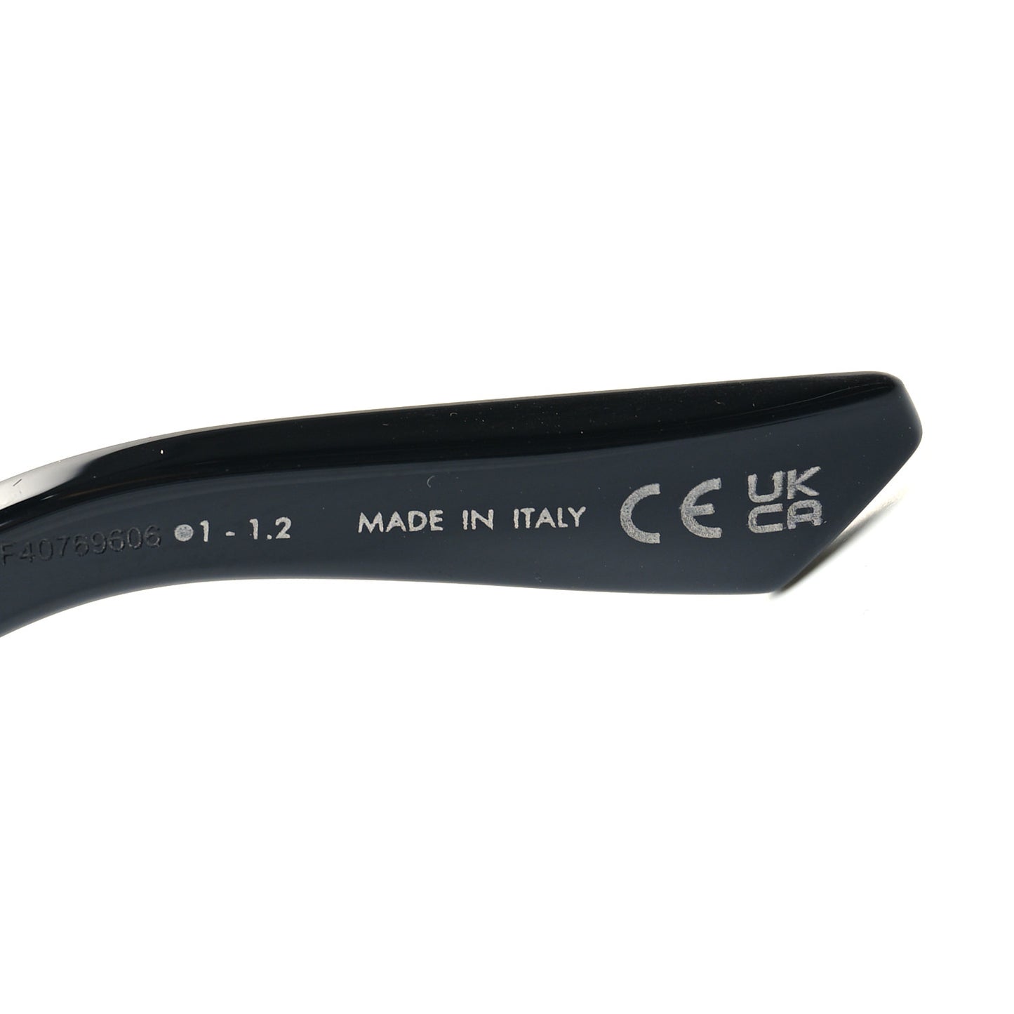 Transparent Acetate D-Doll Sunglasses Black
