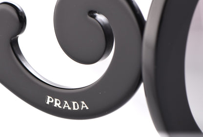 Prada Baroque Sunglasses SPR 27N Black 7 of 8