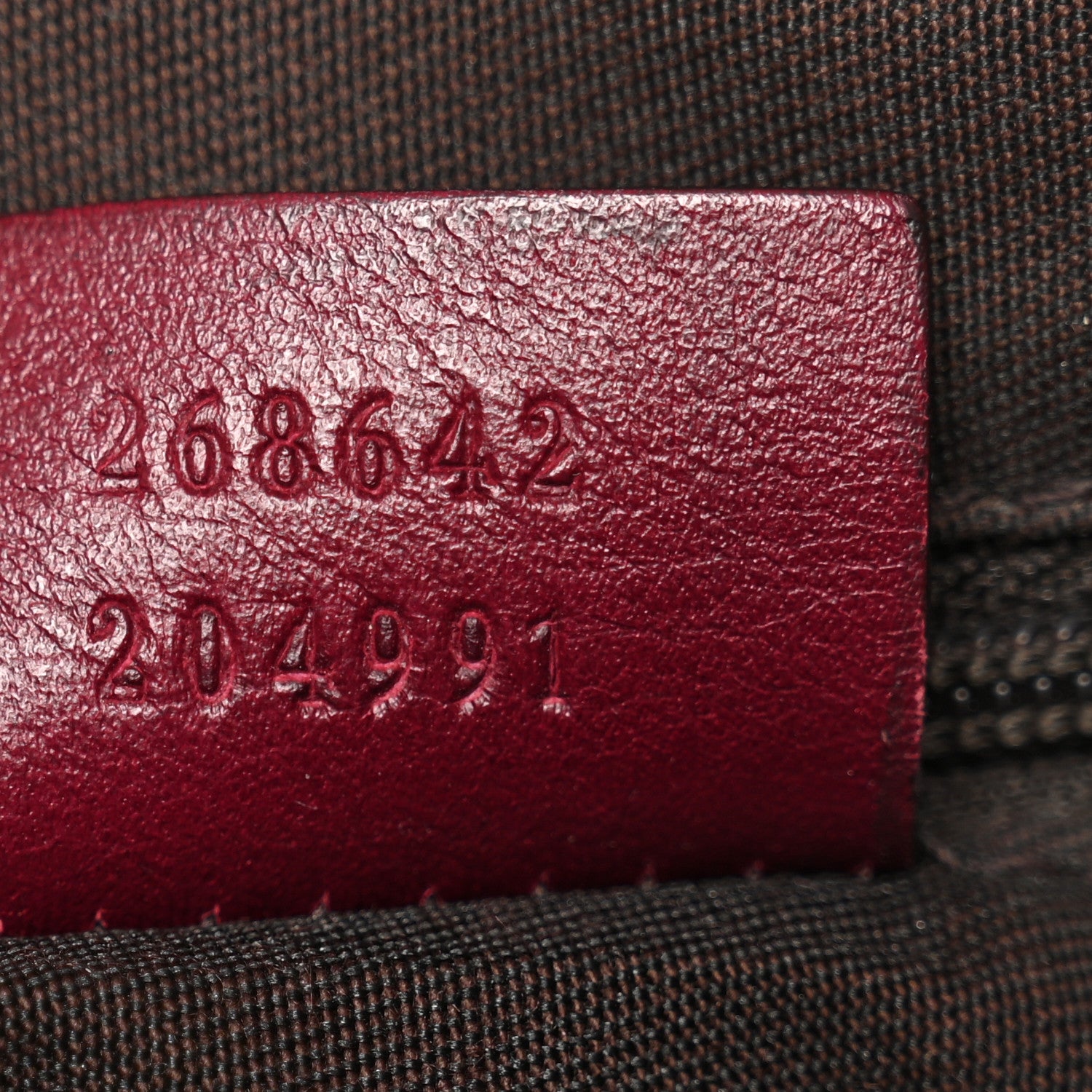 Gucci Calfskin Horsebit Embossed Abbey Messenger Red 7 of 16