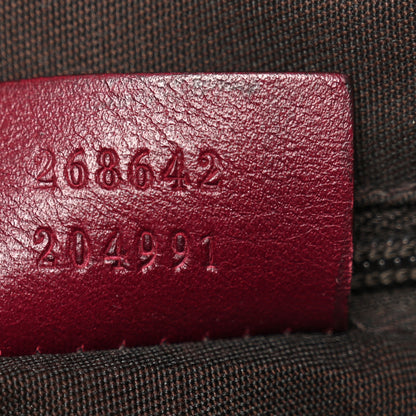 Gucci Calfskin Horsebit Embossed Abbey Messenger Red 7 of 16